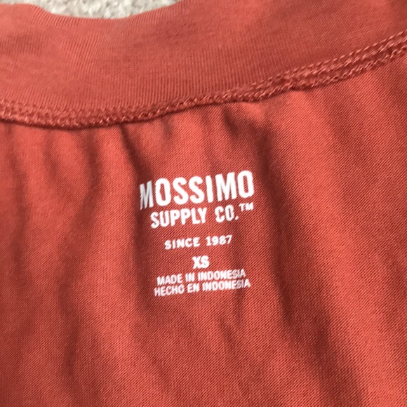 CLAY COLORED V NECK SHIRT WITH CHOCKER XS - Picture 2 of 3